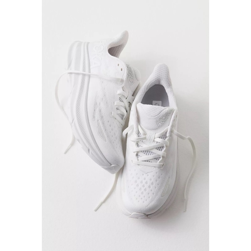 HOKA Clifton 9 White Running Sneakers Athletic Shoes HOKA ONE ONE